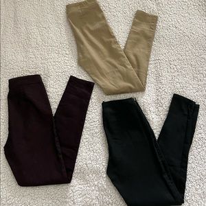 Black, Tan & Purple Divided Skinny Jeans